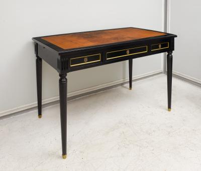 Maison Jansen Maison Jansen Attributed French Leather Top Bureau Plat Desk