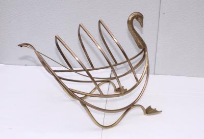 Maison Jansen Maison Jansen Brass Magazine Holder