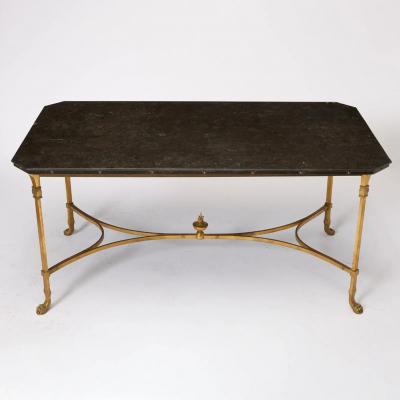 Maison Jansen Maison Jansen Bronze Black Stone top Table