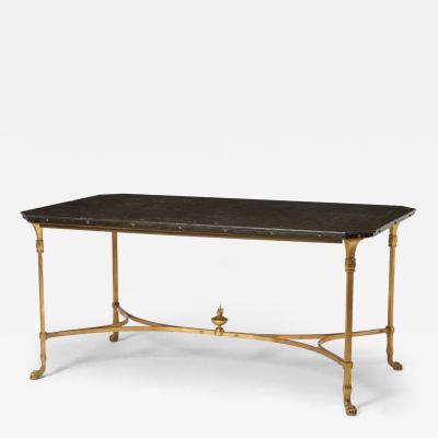 Maison Jansen Maison Jansen Bronze Black Stone top Table