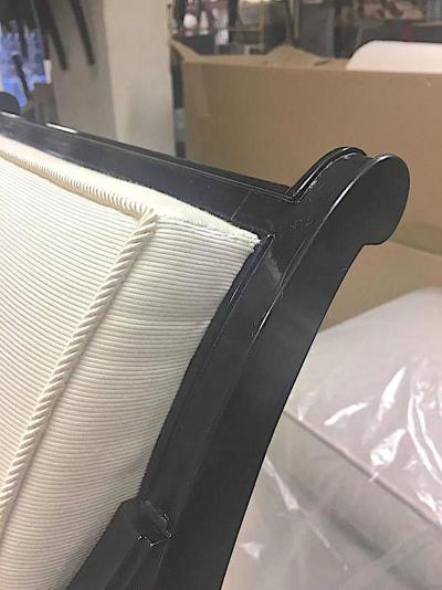 Maison Jansen Maison Jansen Chicest Black Neoclassic Exceptional Pair of Armchairs