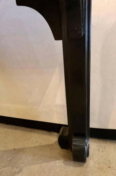 Maison Jansen Maison Jansen Ebonized Coffee or Cocktail Table Chinoiserie Style glomis Glass