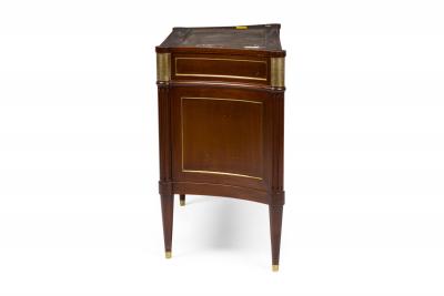 Maison Jansen Maison Jansen French Mid Century Bronze Mounted Mahogany Chest