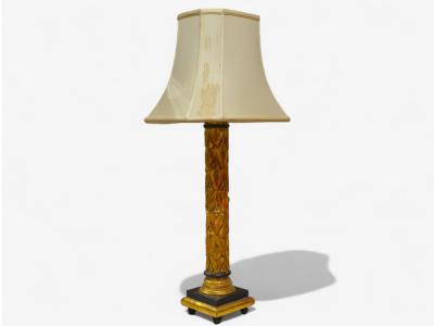 Maison Jansen Maison Jansen Hollywood Regency Giltwood Table Lamps France 1950s