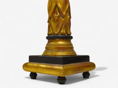 Maison Jansen Maison Jansen Hollywood Regency Giltwood Table Lamps France 1950s