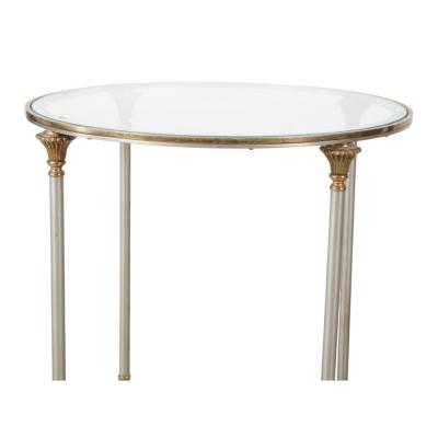 Maison Jansen Maison Jansen Hollywood Regency Style Round Side or End Table