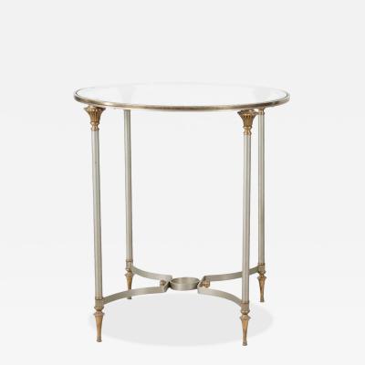 Maison Jansen Maison Jansen Hollywood Regency Style Round Side or End Table
