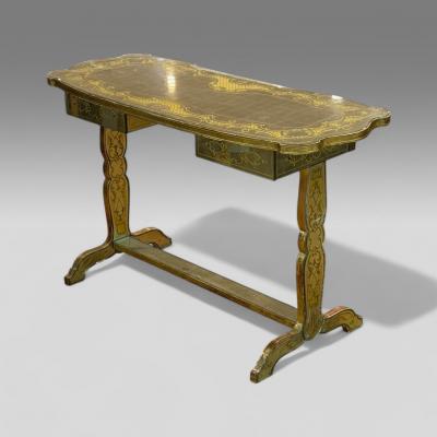 Maison Jansen Maison Jansen Hollywood Regency Vanity Eglomise Glass Silver Leaf 20th C 