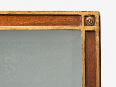 Maison Jansen Maison Jansen Hollywood Regency Vanity Mirror Mahogany Glass France 1940s