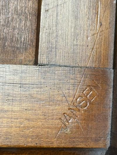 Maison Jansen Maison Jansen Hollywood Regency Vanity Mirror Mahogany Glass France 1940s