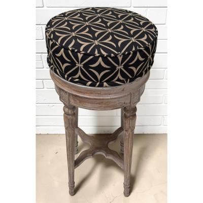 Maison Jansen Maison Jansen Louis XVI Style Swivel Barstool
