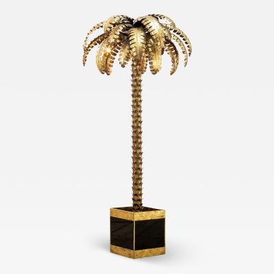 Maison Jansen Maison Jansen Palm Tree Floor Lamps in Brass 70s