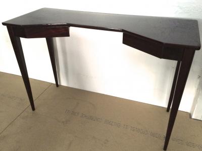 Maison Jansen Maison Jansen Refined Black Lacquered 2 Doors Lady Desk