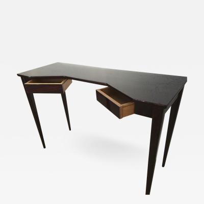 Maison Jansen Maison Jansen Refined Black Lacquered 2 Doors Lady Desk