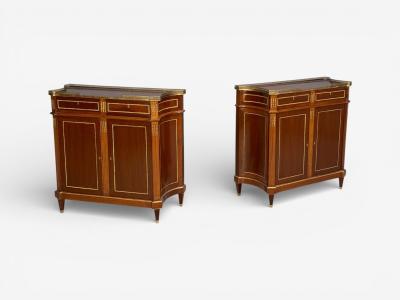 Maison Jansen Maison Jansen Russian Neoclassical Style Large Cabinets Mahogany Bronze