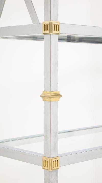 Maison Jansen Maison Jansen Steel Brass Etagere