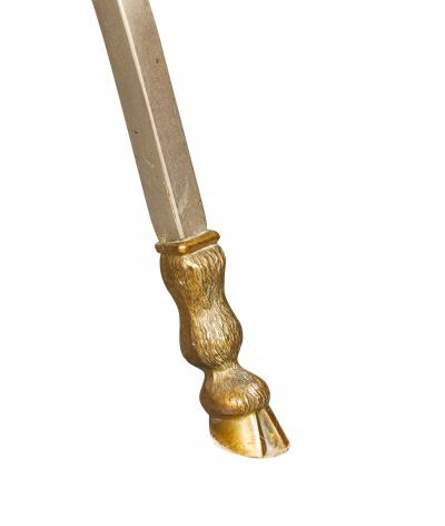Maison Jansen Maison Jansen Steel and Brass End Table