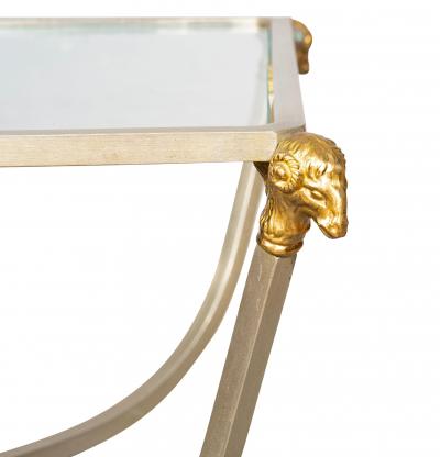 Maison Jansen Maison Jansen Steel and Brass End Table