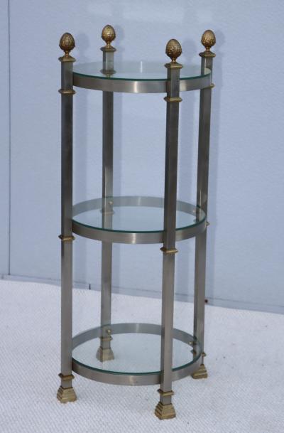 Maison Jansen Maison Jansen Style 3 Tier Side Table Pedestal