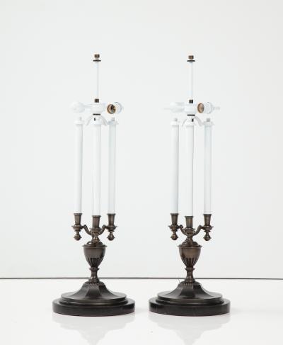 Maison Jansen Maison Jansen Style Bronze Lamps