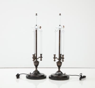 Maison Jansen Maison Jansen Style Bronze Lamps