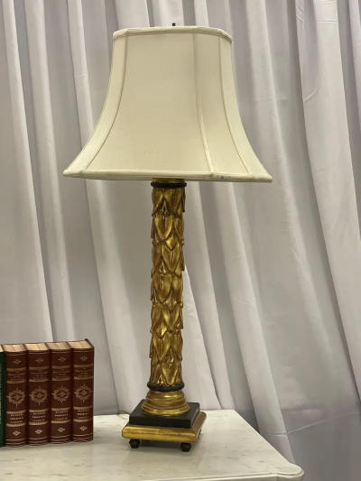 Maison Jansen Maison Jansen Table Lamps Fleur de Lis Mid Century Modern France 1950s