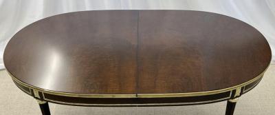 Maison Jansen Maison Jansen Tortoise Shell Finished Dining Louis XVI Style Bronze Mounted