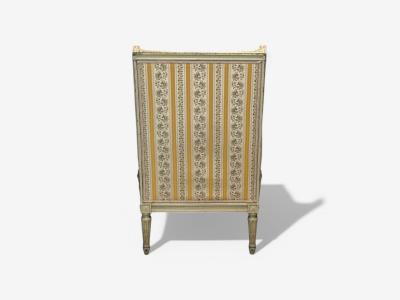 Maison Jansen Maison Jansen attr Louis XVI Style Painted Wood Lounge Chairs France 1920s