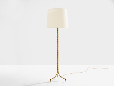 Maison Jansen Maison Jansen foliage gilt bronze floor lamp 1950s