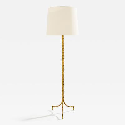 Maison Jansen Maison Jansen foliage gilt bronze floor lamp 1950s