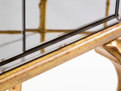 Maison Jansen Maison Jansen gilt wood and mirrored bar cabinet 1940