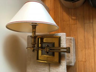 Maison Jansen Maison Jansen rare set of 4 refined gold extendable sconces