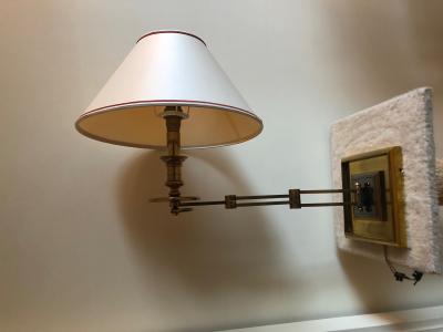 Maison Jansen Maison Jansen rare set of 4 refined gold extendable sconces