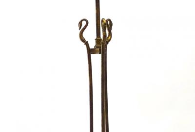 Maison Jansen Maison Jansen tripod swan refined gold bronze floor lamp