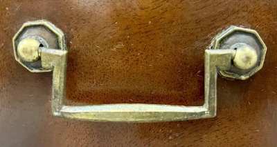 Maison Jansen Marble Top Bronze Mounted Maison Jansen Style Marble Column Front Commode