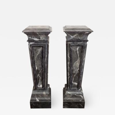 Maison Jansen Marbleized Pedestals