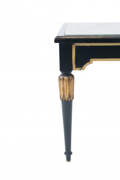 Maison Jansen Mid Century Ebonized Coffee Table with an glomis Top
