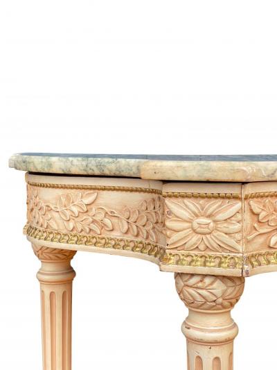 Maison Jansen Painted Serpentine Console Table