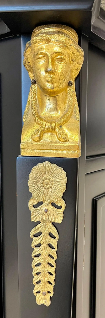 Maison Jansen Pair Hollywood Regency Marble Top Nightstands or End Tables