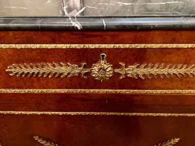 Maison Jansen Pair Of Maison Jansen Russian Neoclassical Style Cabinets or Commodes Marble Top