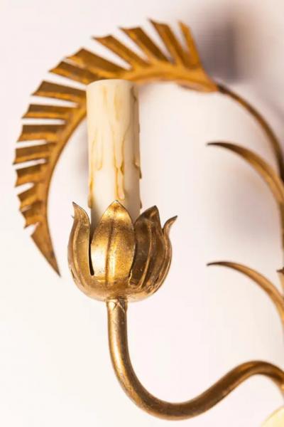 Maison Jansen Pair of 20th Century French Sconces Inspired By Maison Jansen