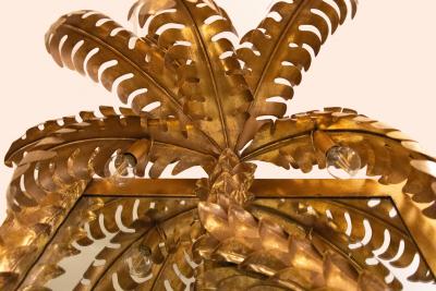 Maison Jansen Pair of Contemporary Palm Tree Mirrors in the Style of Maison Jansen 