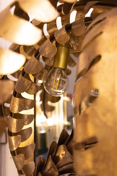 Maison Jansen Pair of Contemporary Palm Tree Mirrors in the Style of Maison Jansen 