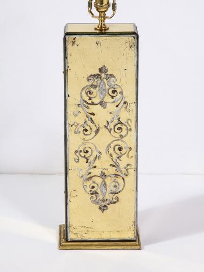 Maison Jansen Pair of Eglomis Lamps