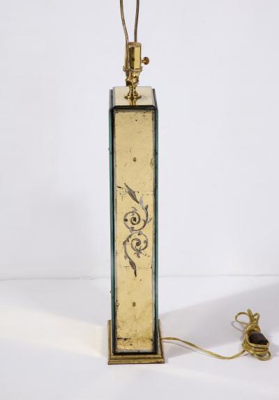 Maison Jansen Pair of Eglomis Lamps