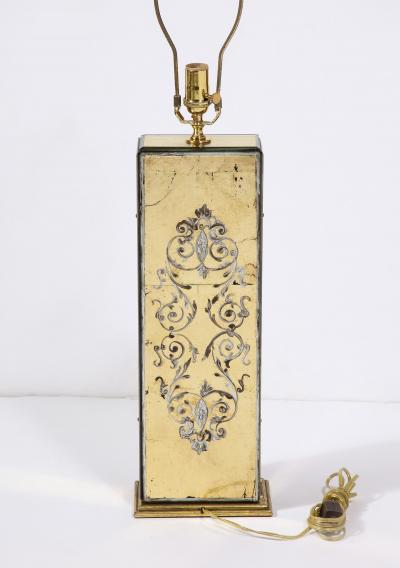 Maison Jansen Pair of Eglomis Lamps