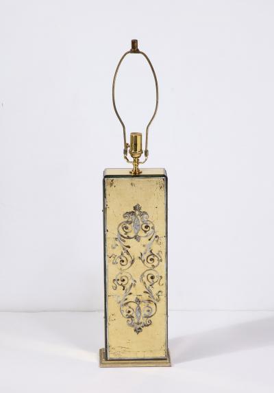 Maison Jansen Pair of Eglomis Lamps