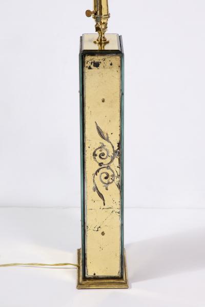 Maison Jansen Pair of Eglomis Lamps