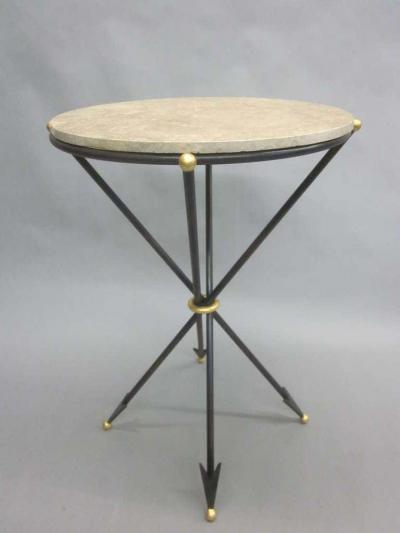 Maison Jansen Pair of French 1940s Style Modern Neoclassical Side Tables