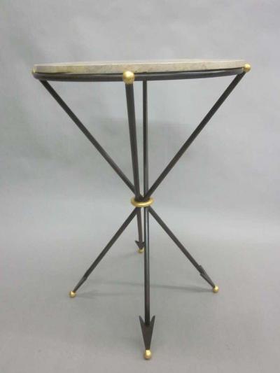Maison Jansen Pair of French 1940s Style Modern Neoclassical Side Tables
